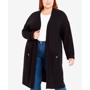 Plus Size Button Cardigan Sweater